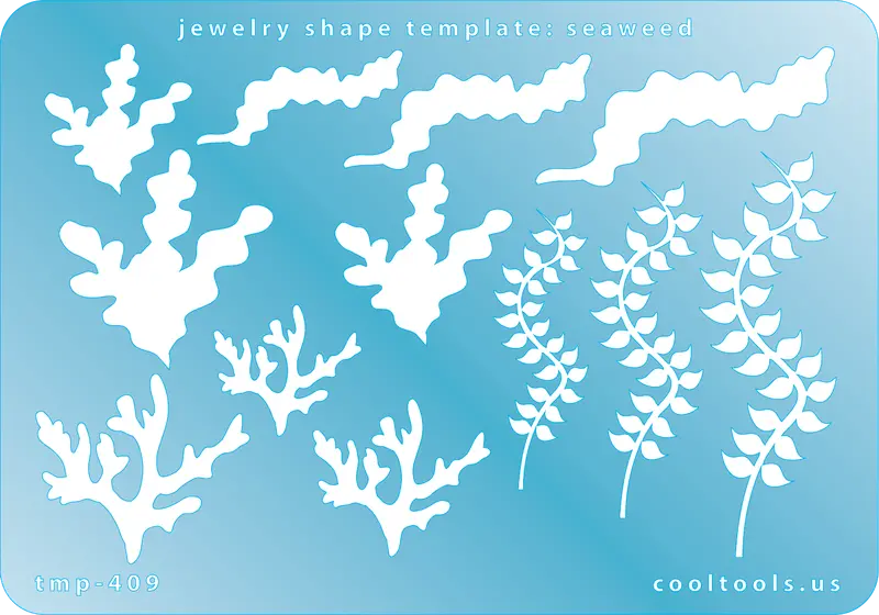 Seaweed Jewelry Template For Fluid, Curvilinear Organic Designs 1