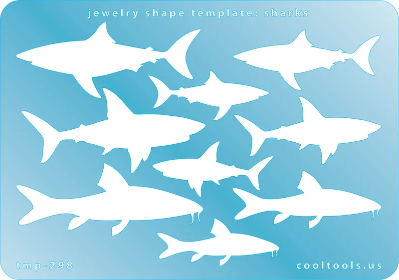 Shark-Themed Jewelry Template For Handmade Pendants 1