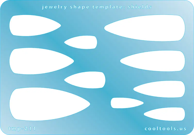Shield-Shaped Jewelry Template For Vintage-Inspired Metalwork 1