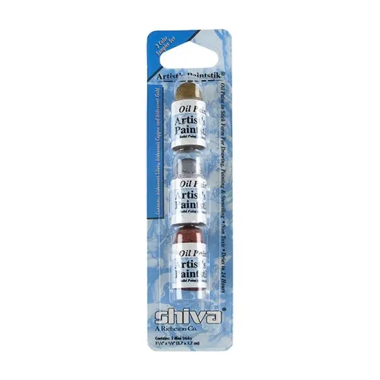 Shiva Artist Paintstik Iridescent Metals Set – 3-Color Mini Assortment 1