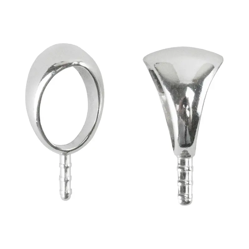 Silver-Plated Embeddable Pendant Bail – Single Finding 1