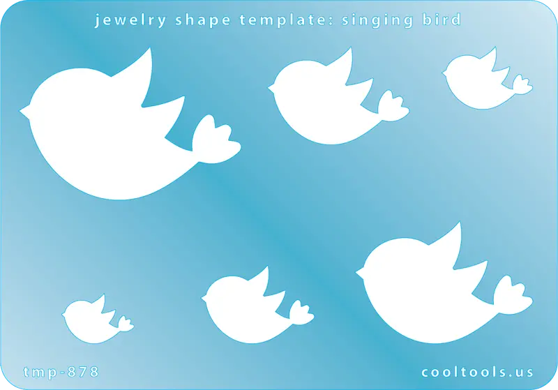 Singing Bird Jewelry Cut-Out Template 1