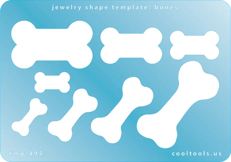 Skeletal Bone Jewelry Shape Template 1