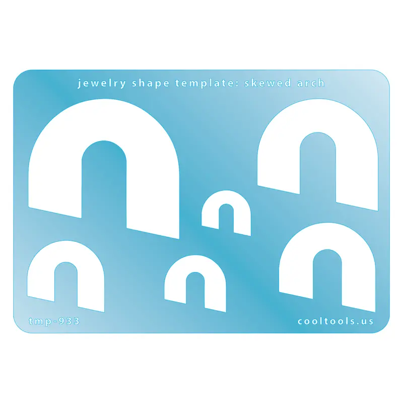 Skewed Arch Jewelry Shape Template 1