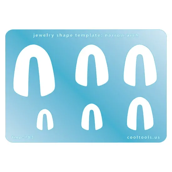 Slim Narrow Arch Jewelry Shape Template 1