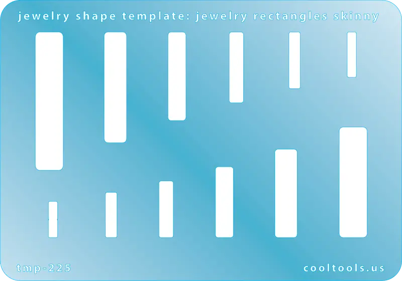 Slim Rectangle Jewelry Template – Narrow Band Layouts 1