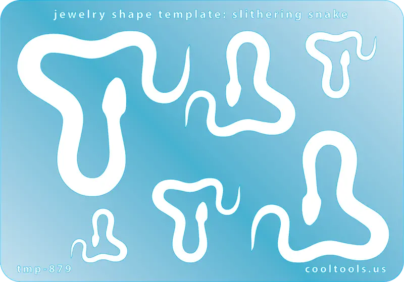 Slithering Snake Jewelry Shape Template – Artistic Layout Aid 1