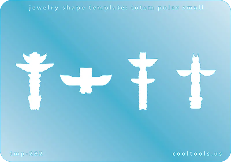 Small Totem Pole Jewelry Shape Template 1