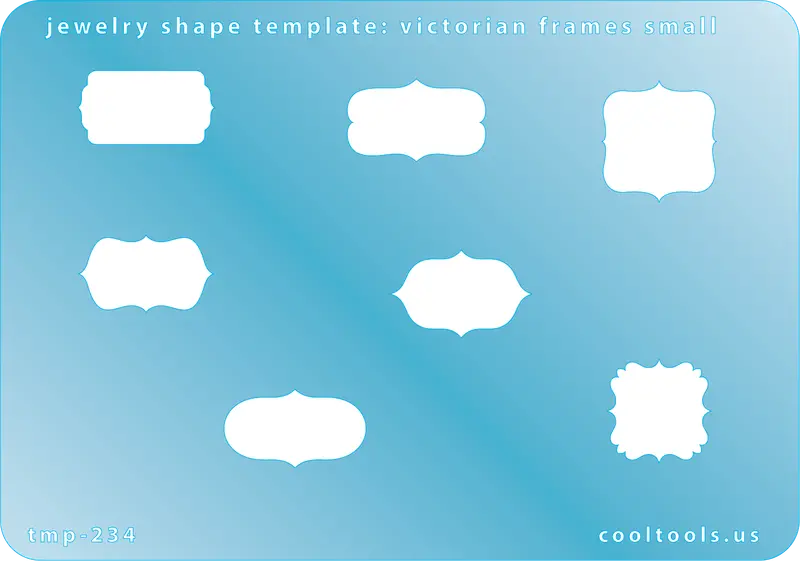 Small Victorian Frame Jewelry Template 1