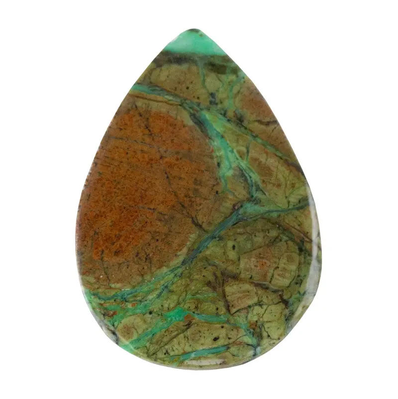Smithsonite Gemstone Cabochon – Pear Shape, 25×17Mm (Single Piece) 1