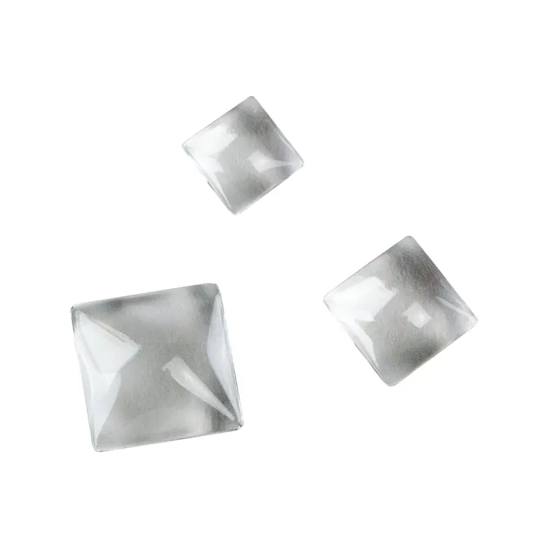 Smooth Square Glass Cabochon For Resin, Epoxy, And Mixed Media 1