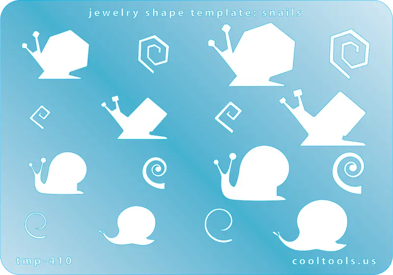Snail Jewelry Template For Nature-Inspired And Whimsical Metal Art 1