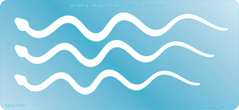 Snake-Shaped Cuff Template For Jewelry Making 1