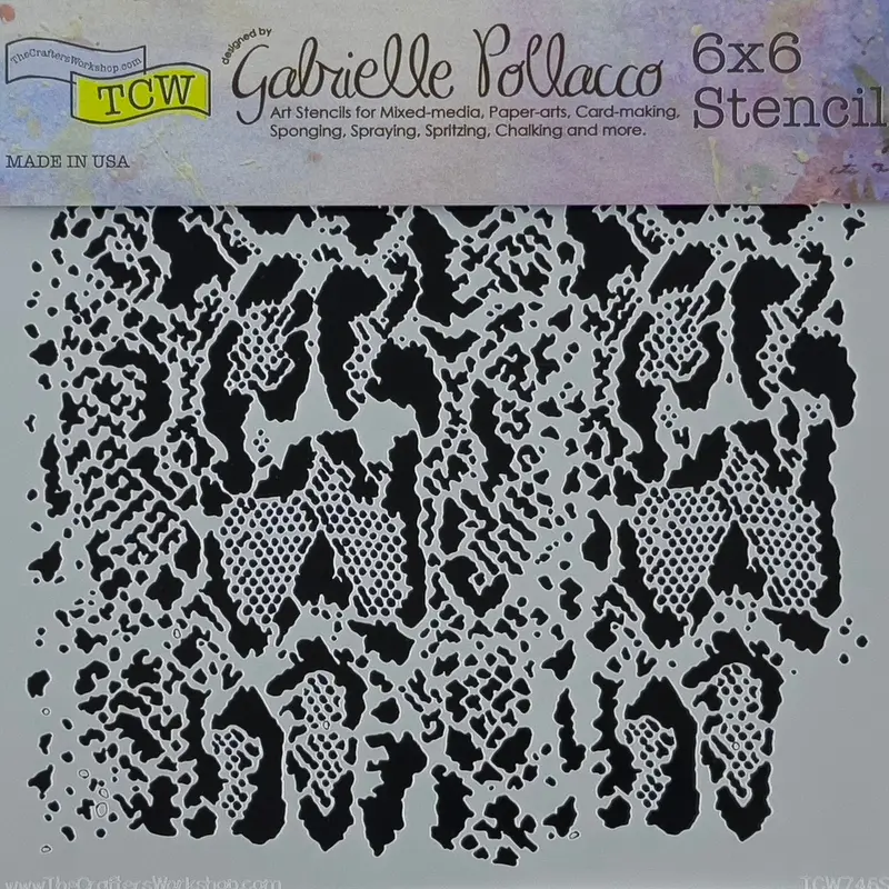 Snakeskin Texture Design Stencil For Bold, Reptilian Patterns 1