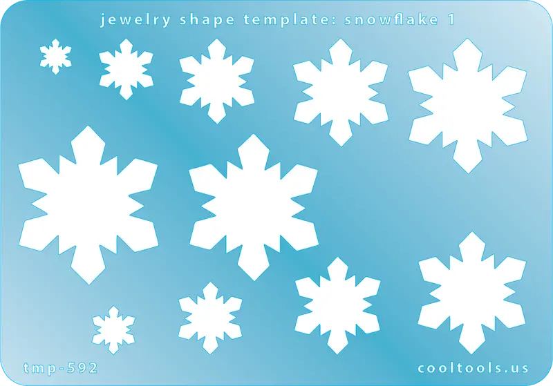 Snowflake 1 Delicate Jewelry Shape Template 1