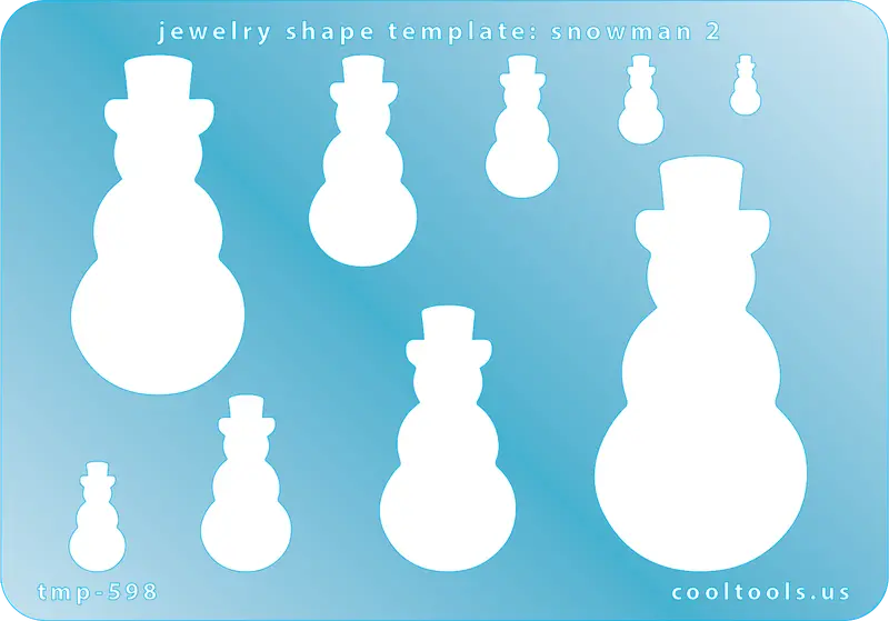 Snowman 2 Winter Jewelry Template 1