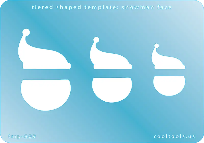 Snowman Face Tiered Shaped Template For Seasonal Decor 1