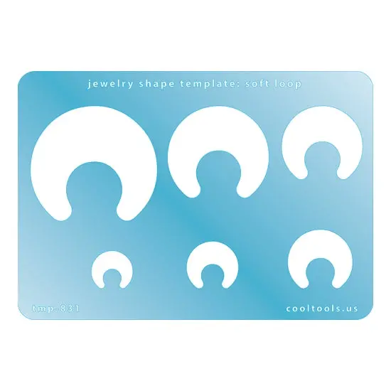 Soft Loop Jewelry Template – Gentle Curved Pendant Shape 1