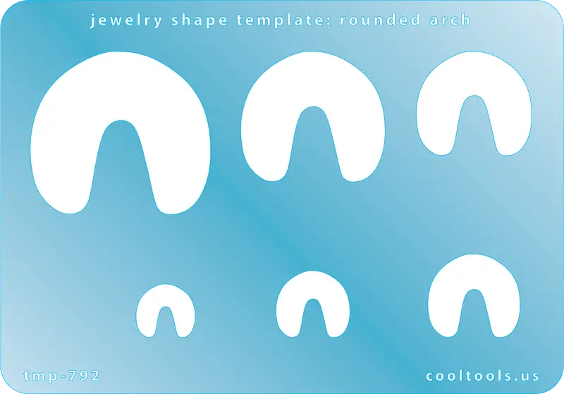 Soft Rounded Arch Jewelry Shape Template 1