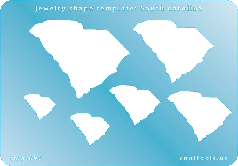 South Carolina State Shape Jewelry Template 1