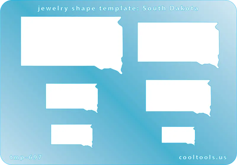 South Dakota State Outline Jewelry Template 1