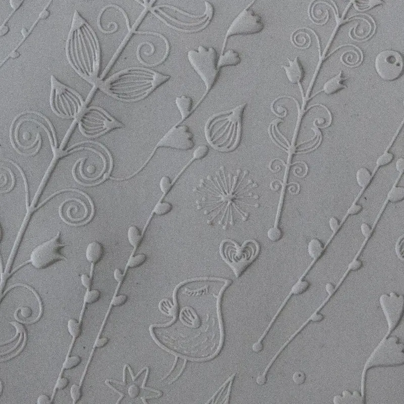 Spring Love Fine-Line Texture Tile – Elegant Floral Motif For Jewelry Artisans 1