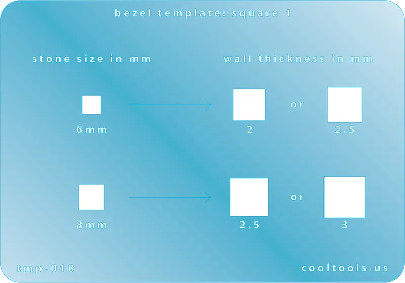 Square Bezel Template – Version 1 (Loose Fit) 1