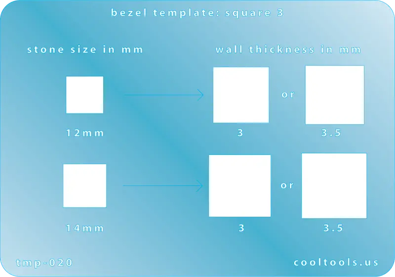 Square Bezel Template – Version 3 (Tight Tolerance) 1