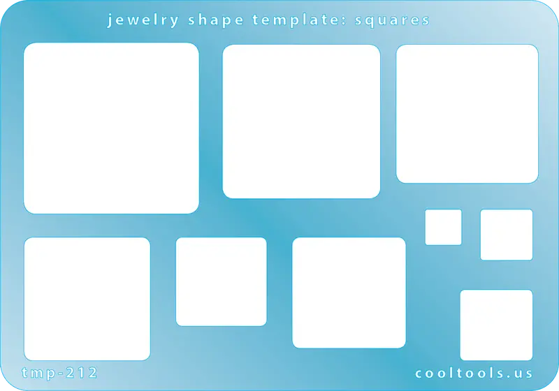 Square Jewelry Template For Custom Pendant And Earring Design 1