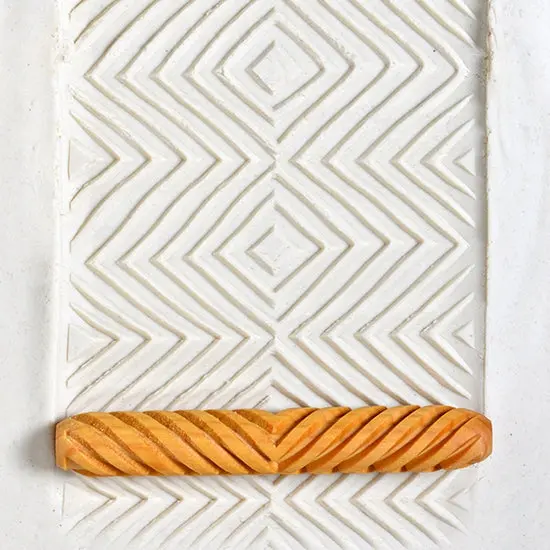 Square Pop Art Wooden Hand Roller 1