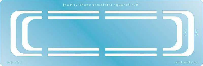 Squared Cuff Bracelet Design Template 1