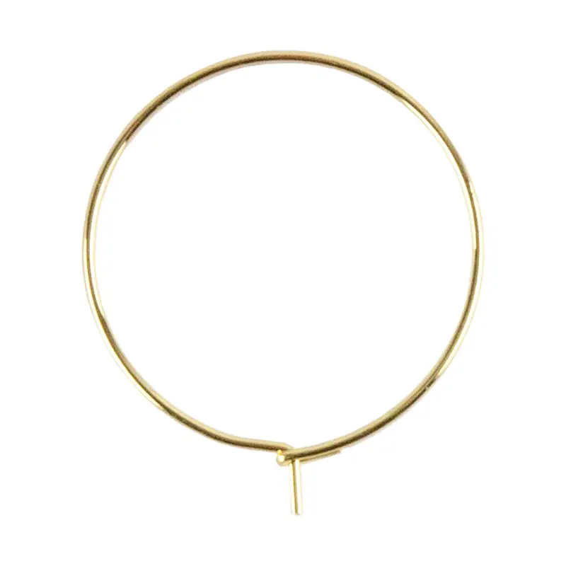 Stainless Steel Circular Wine Glass Charm Hoop Pendants – Pack Of 10 1