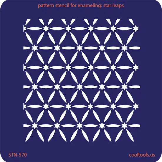 Starburst Enamel Stencil For Jewelry Making 1