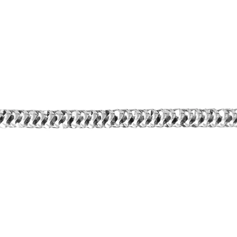 Sterling Silver Diagonal-Cut Snake Chain – 1.62Mm, 12-Inch Length 1