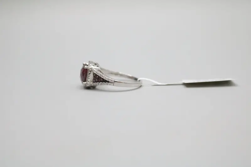 Sterling Silver Ring With Pink & Clear Cz Stones – Adjustable Fit, Size 7 1