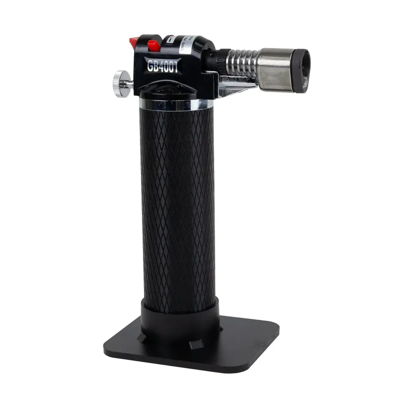 Stingray Black Butane Torch – Adjustable Flame, Compact Design 1