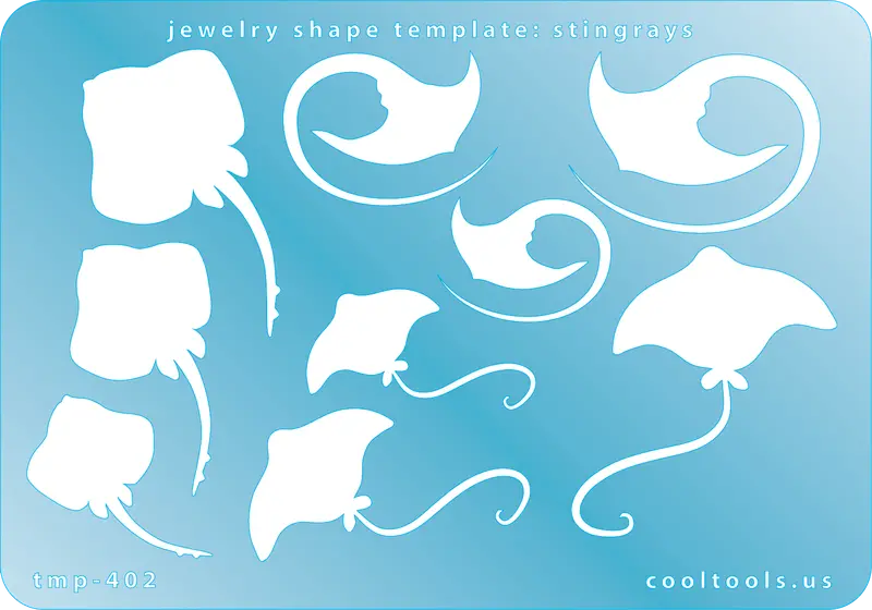 Stingray Jewelry Template For Sleek, Silhouette-Driven Marine Motifs 1