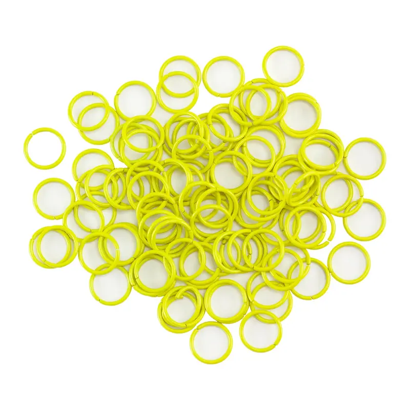 Sunshine Yellow Open Jump Rings – 10Mm Round, 18-Gauge (50-Pack) 1
