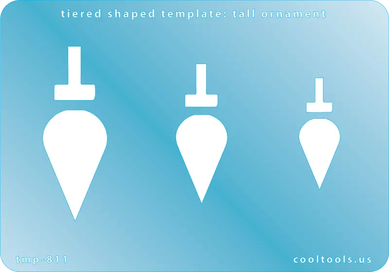 Tall Ornament Tiered Shaped Template For Festive Styling 1