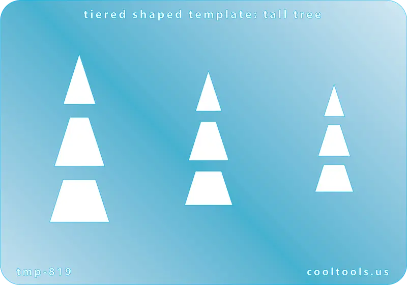 Tall Tree Silhouette Template For Nature-Inspired Holiday Jewelry 1