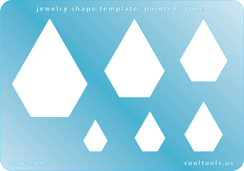Tapered Stone Jewelry Shape Template 1