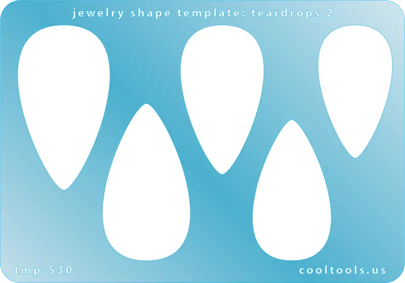 Teardrop Jewelry Template – Variant 2 For Earrings And Pendants 1