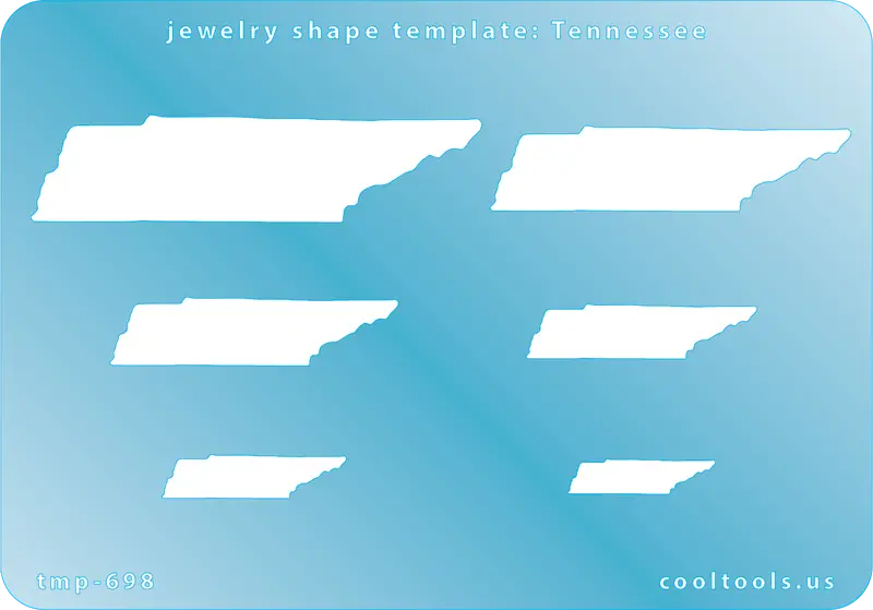 Tennessee State Shape Jewelry Template 1