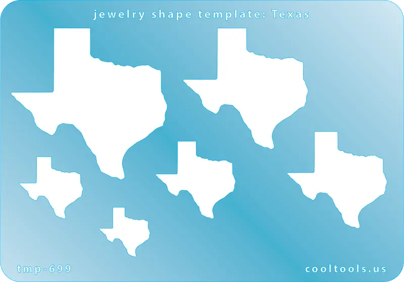 Texas State Outline Jewelry Template 1