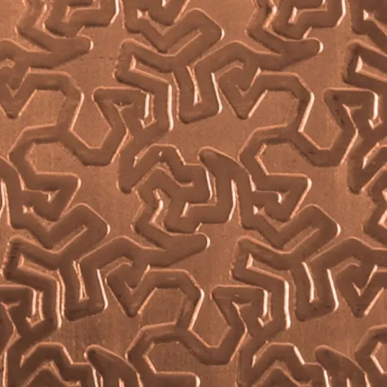 Textured Copper Sheet – Tessellation Pattern, 20-Gauge 1