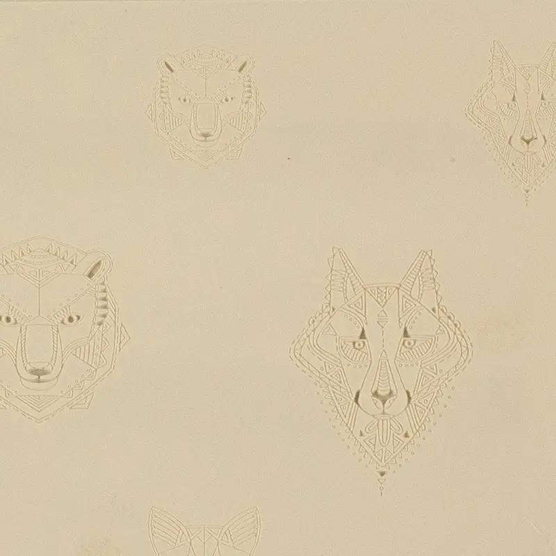 Textured Jewelry Design Elements: Fox, Ram, Wolf & Bear Motifs 1