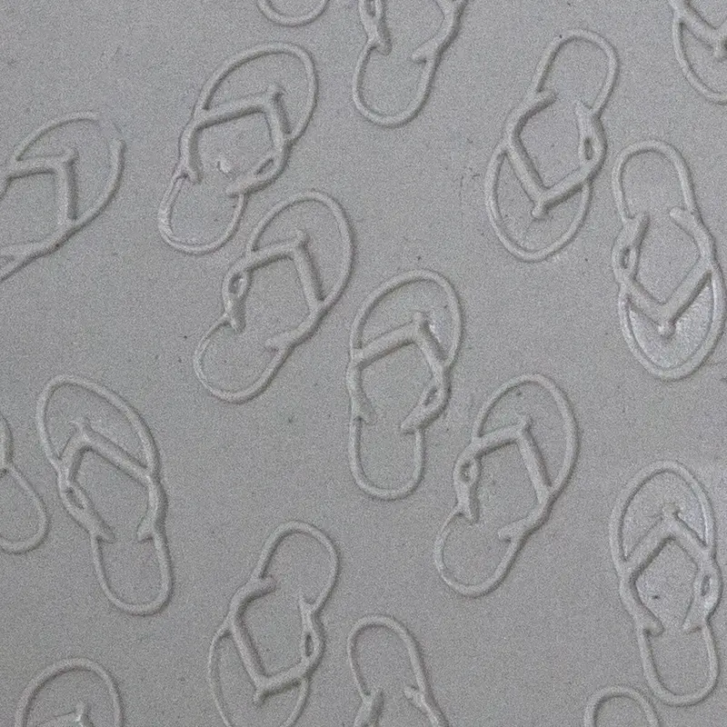 The Flips And The Flops Embossed Texture Tile – Playful Abstract Clay Impression Surface 1