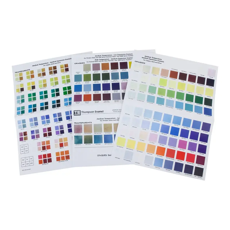 Thompson Enamel Color Chart – Comprehensive Reference Guide 1