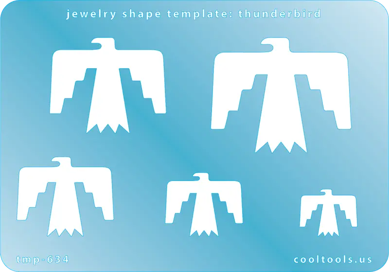 Thunderbird Jewelry Template – Native American Inspired Motif 1