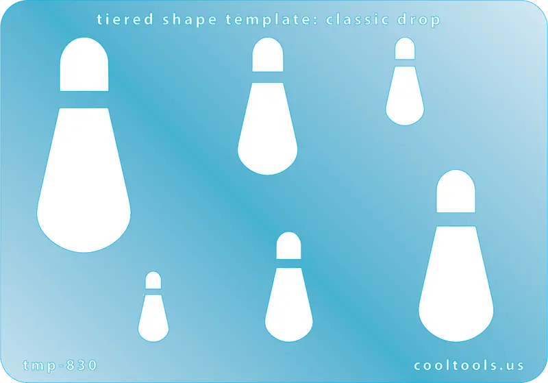 Tiered Classic Drop Jewelry Template – Elegant Layered Silhouette 1